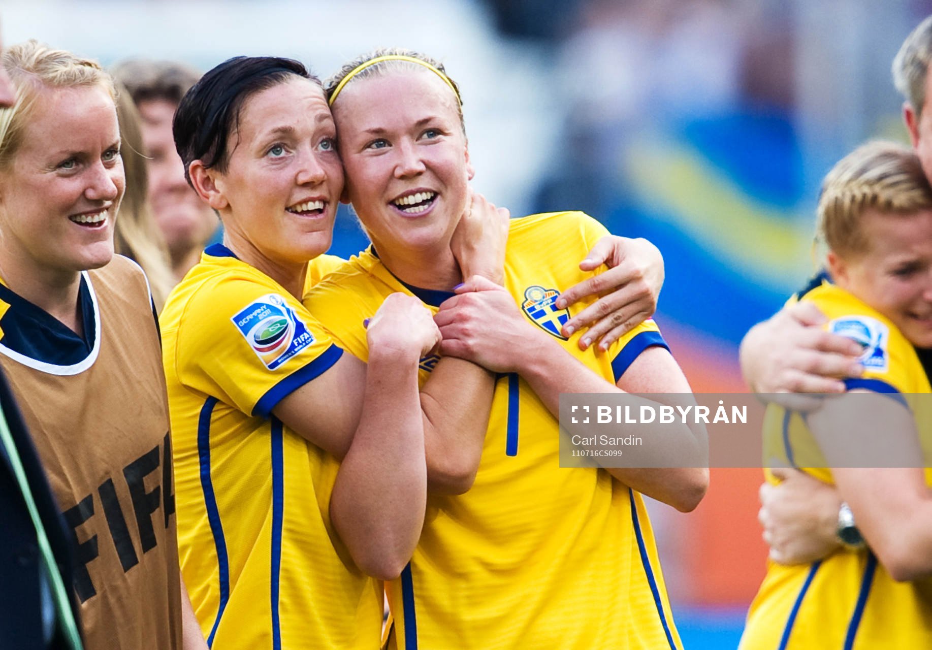 Therese Sjögran, Sara Larsson, Sverige, jubel, VM-Brons,