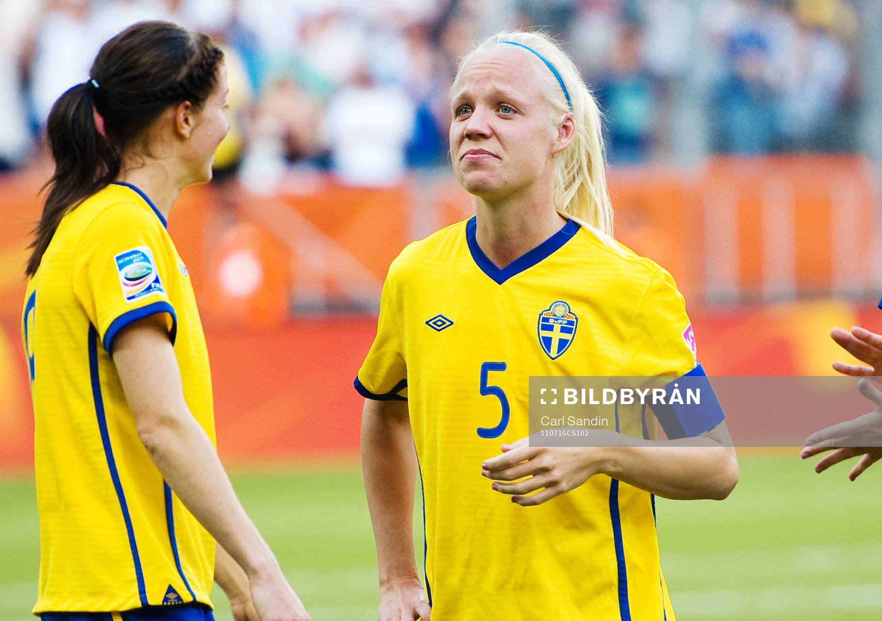  Caroline Seger, Sverige, glädje, tårar. VM-Brons, brons.