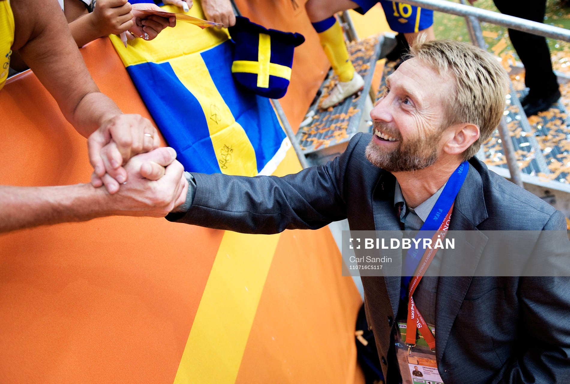 Thomas Dennerby, förbundskapten, Sverige, jubel, VM-Brons,