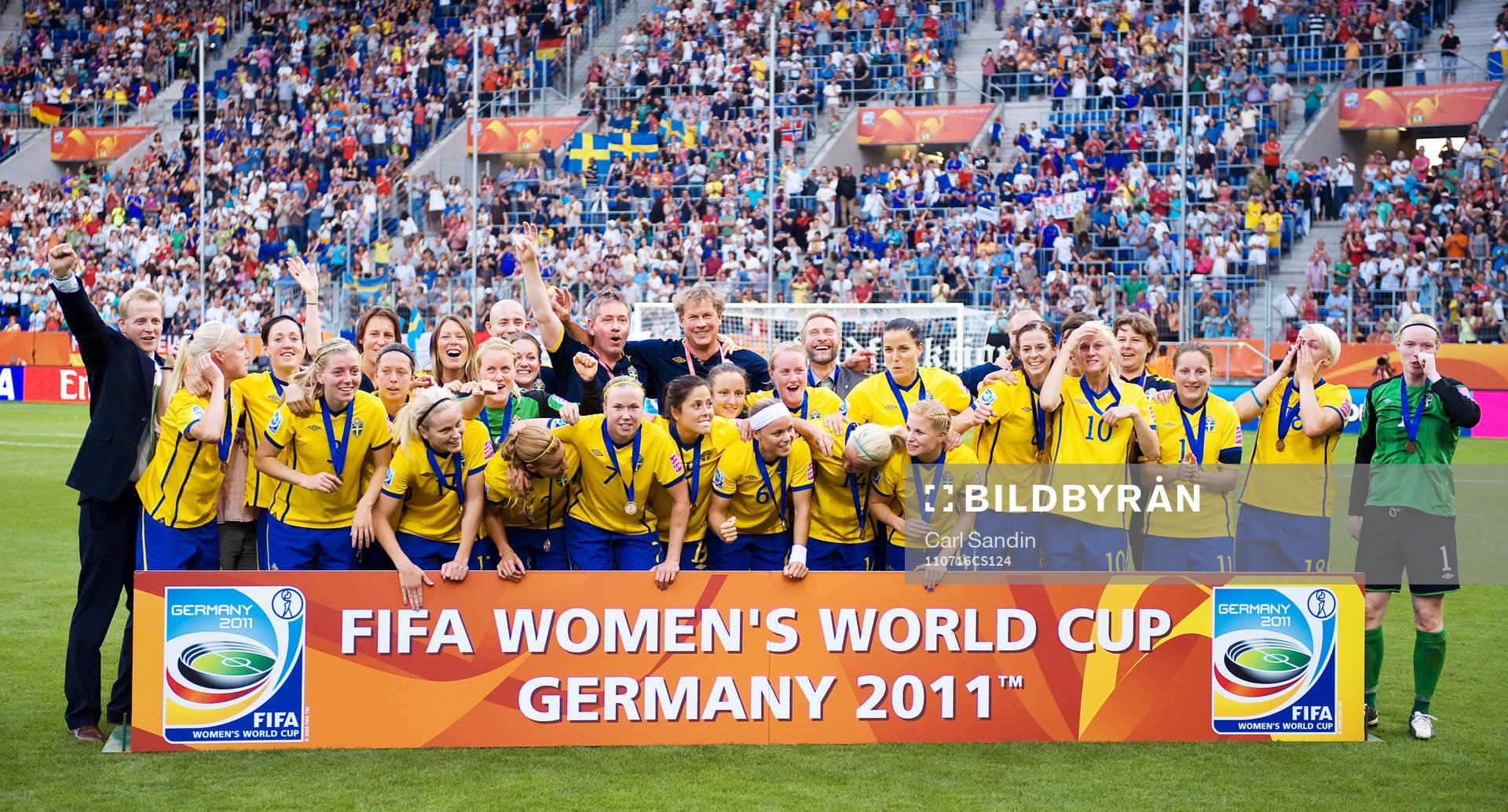 Sverige, jubel, VM-Brons, brons, lagbild