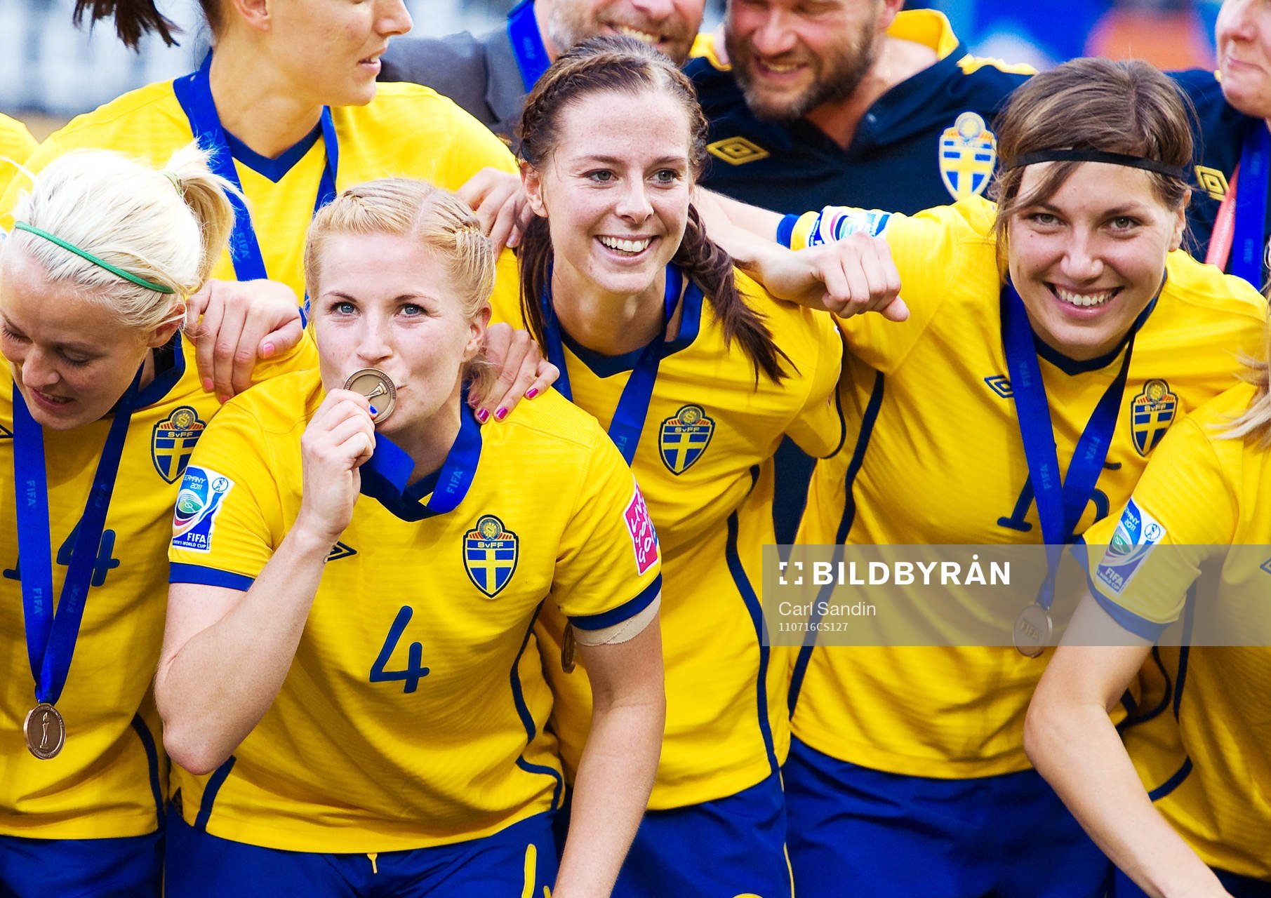  Annica Svensson, Sverige, jubel. Brons, VM-Brons, medalj.