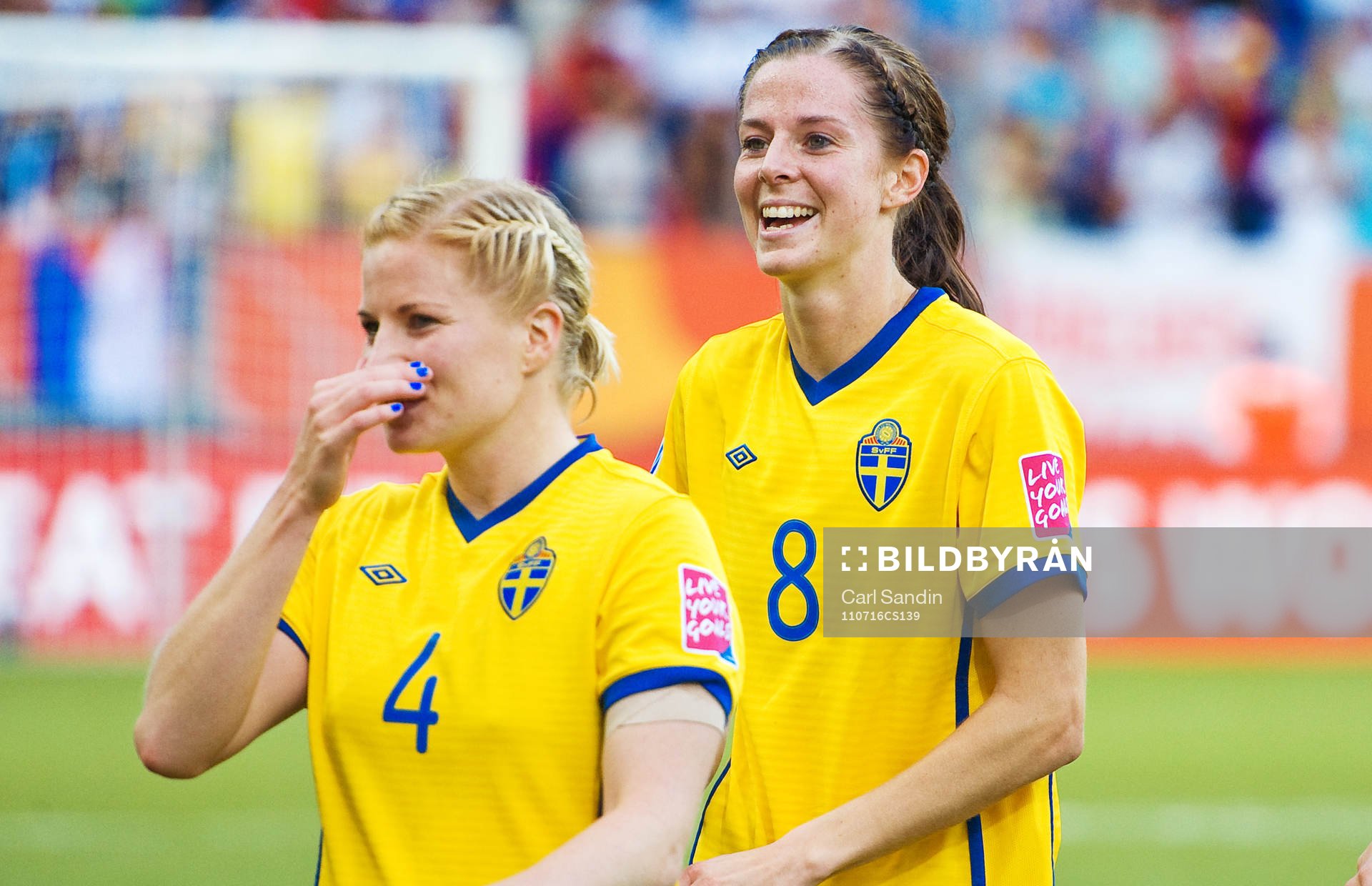 Lotta Schelin, Sverige, jubel, VM-Brons, brons