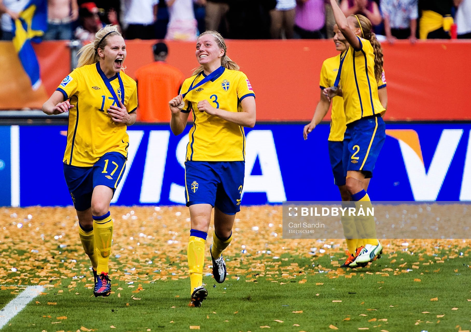 Lisa Dahlkvist, Linda Sembrant, Sverige, jubel, glädje,