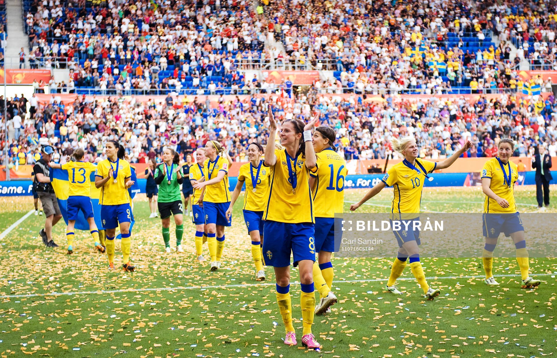 Sverige, jubel, brons, VM-Brons