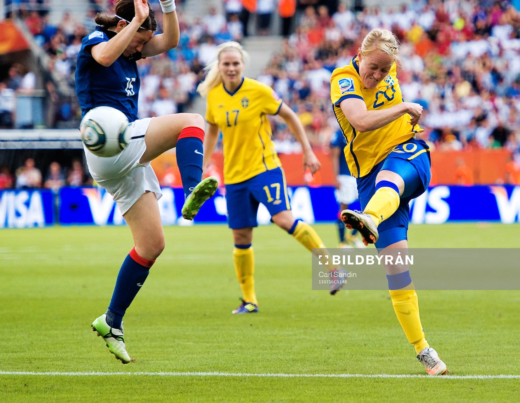 Marie Hammarström, Sverige, skjuter 2-1