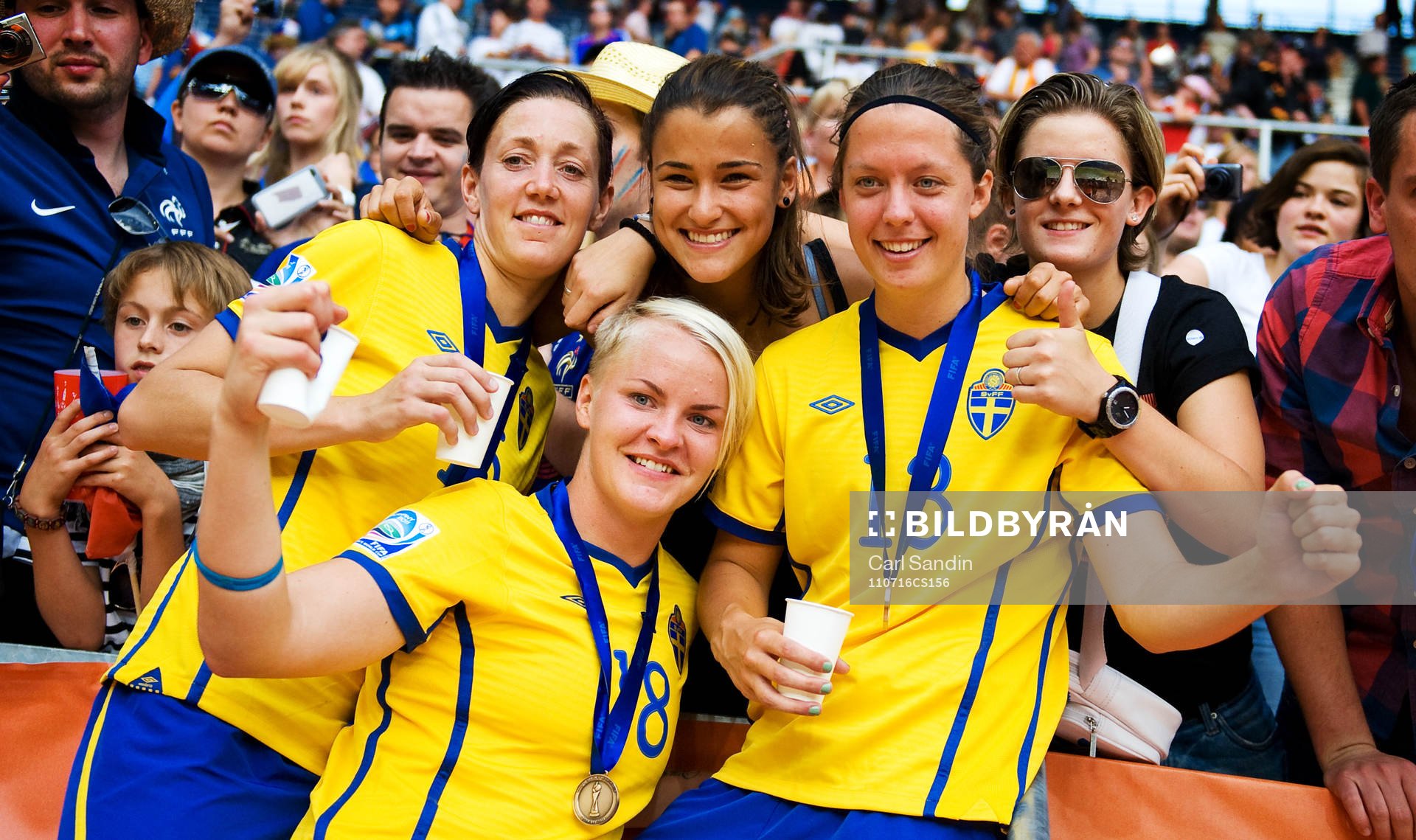 Therese Sjögran, Nilla Fischer, Lina Nilsson, Sverige,