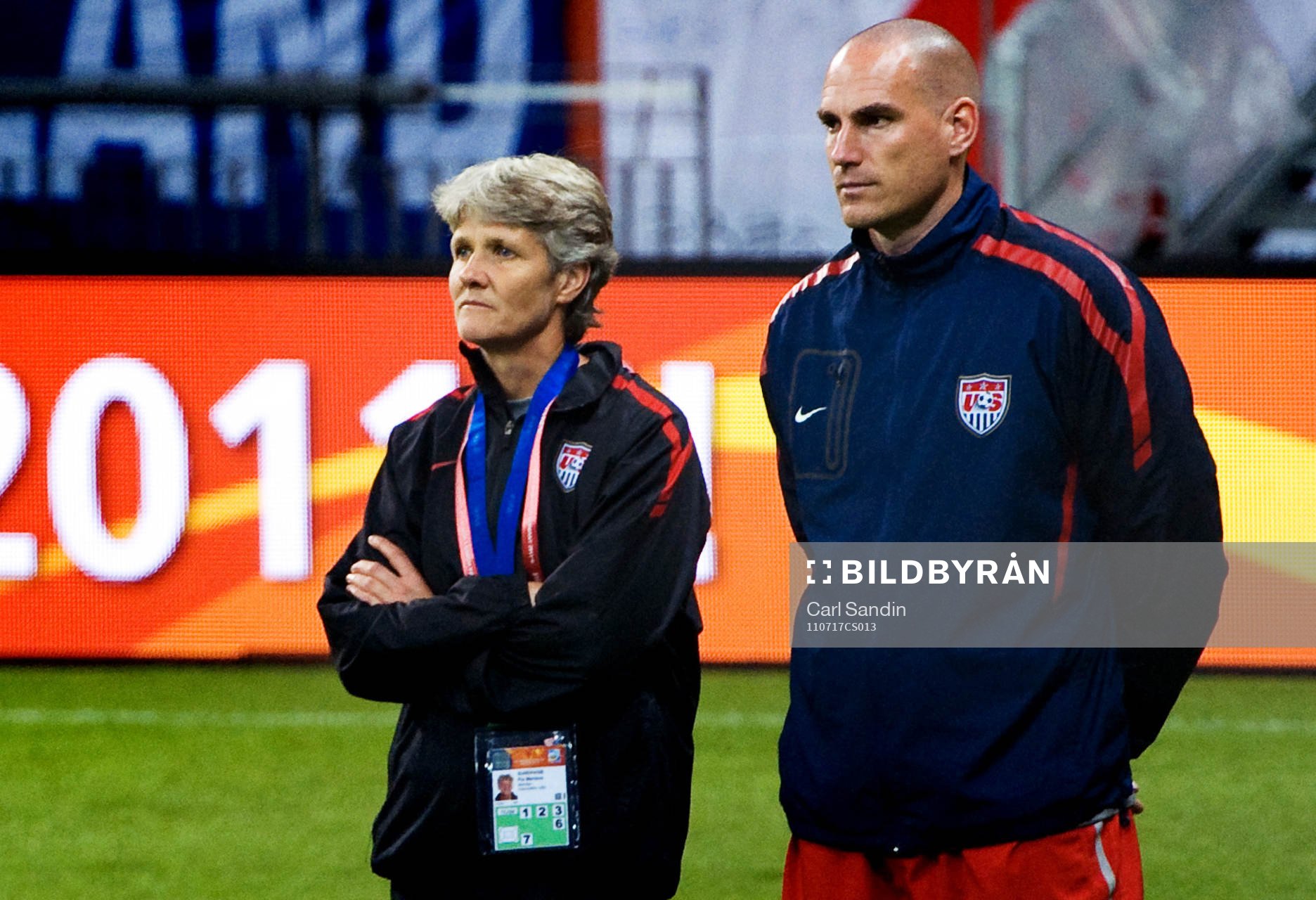 Pia Sundhage, förbundskapten, USA, depp, VM-silver, silver