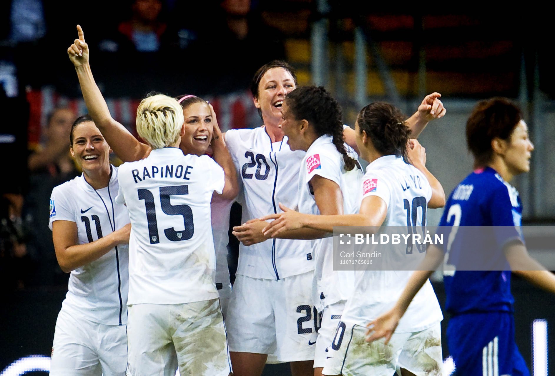 Alex Morgan, USA, jubel, 0-1
