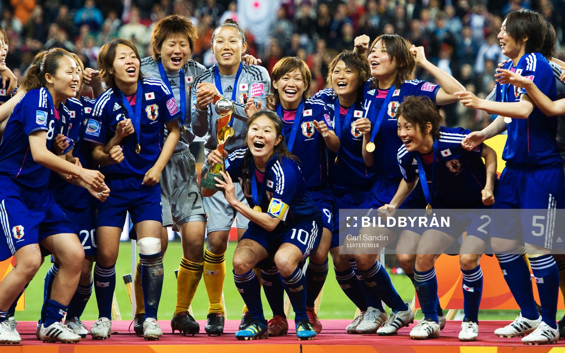 Japan, jubel, VM-guld, guld