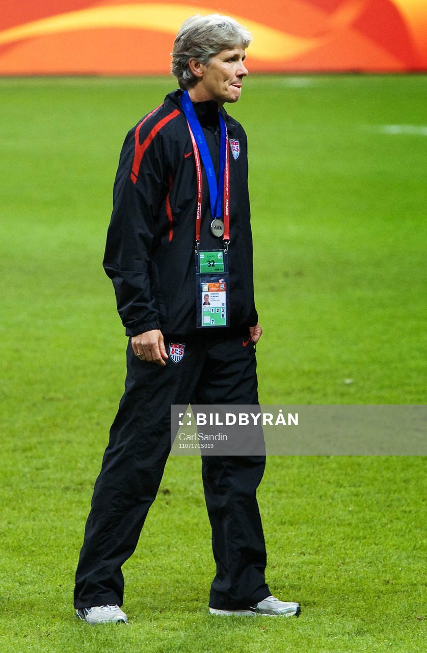 Pia Sundhage, förbundskapten, USA, depp, VM-silver, silver
