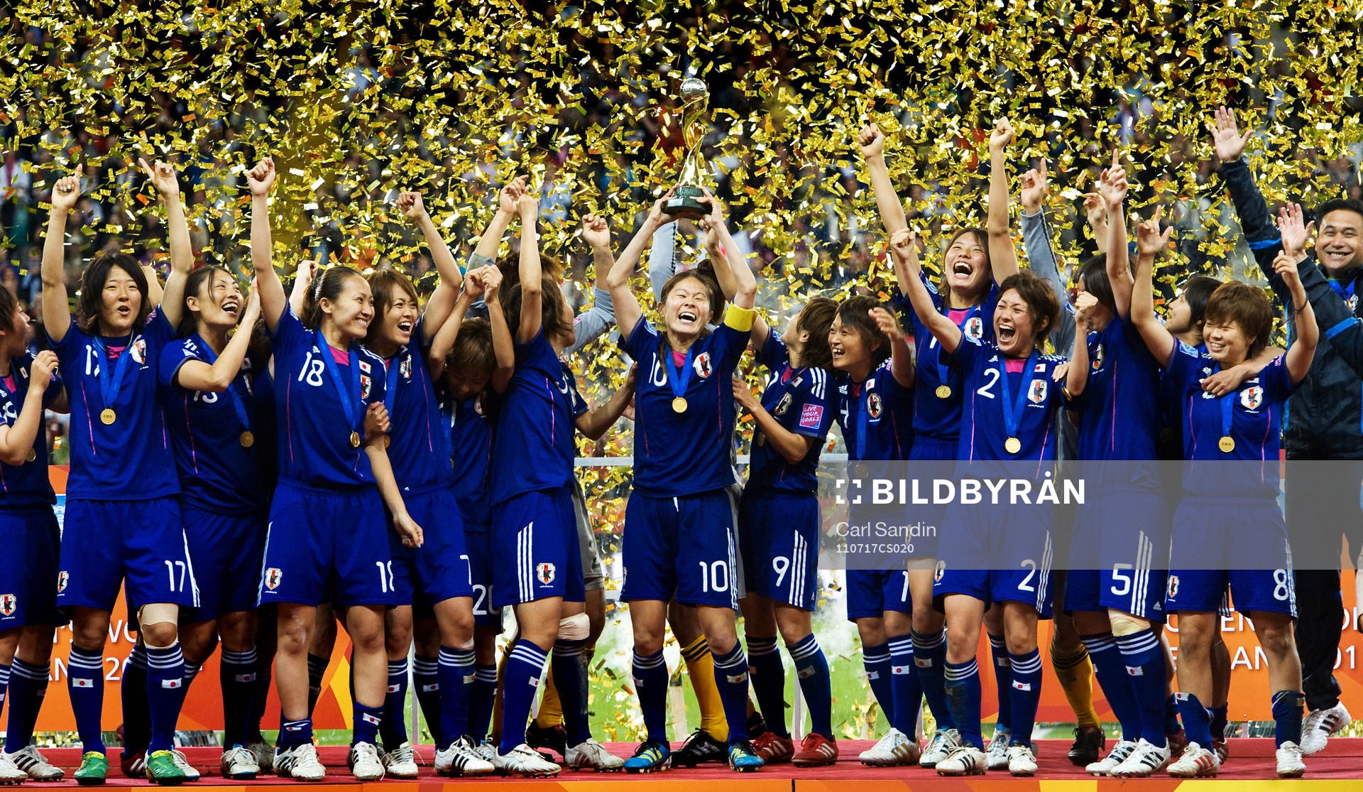 Japan, jubel, VM-guld, guld