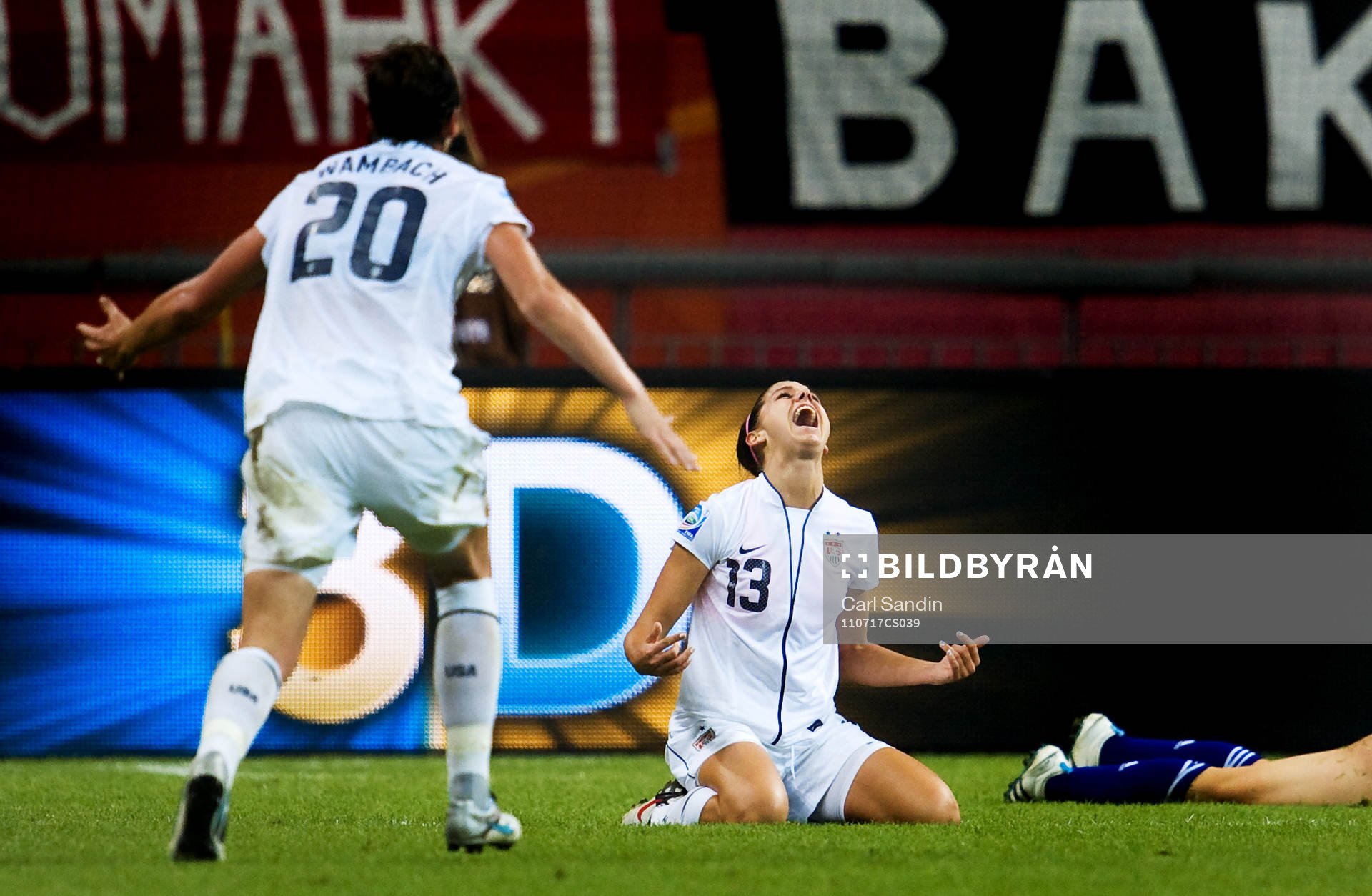 Alex Morgan, USA, jubel. 0-1