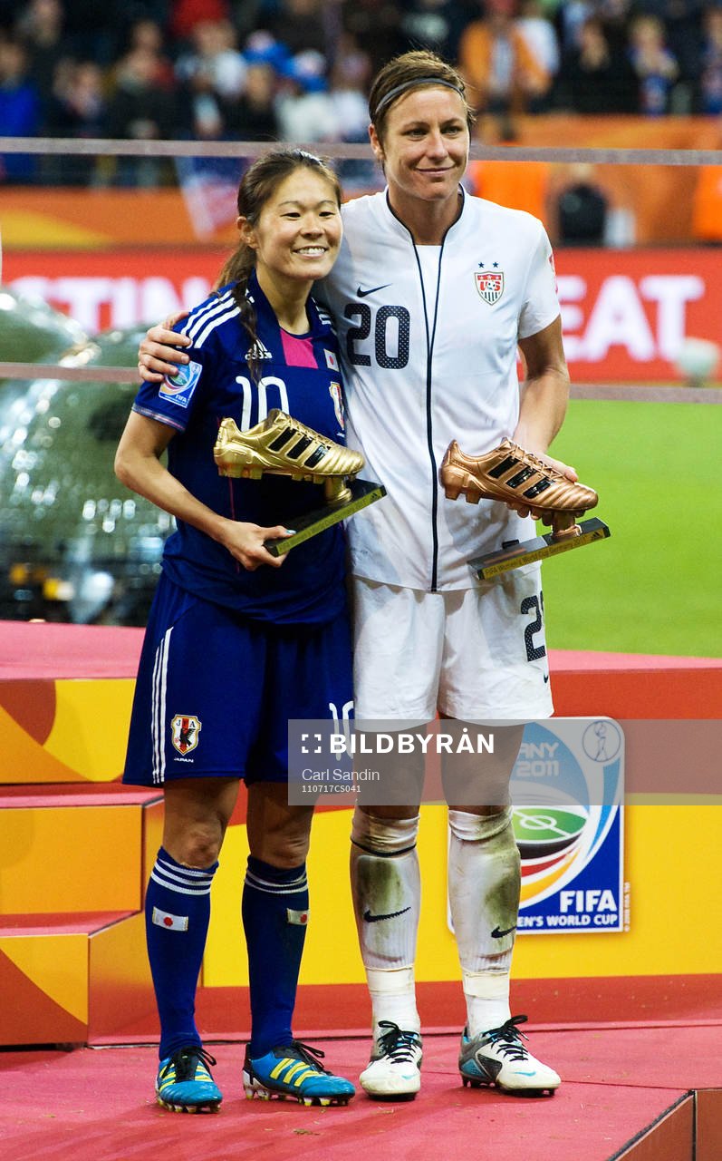 Homare Sawa, Japan, guldskon, Abby Wambach, USA, bronsskon