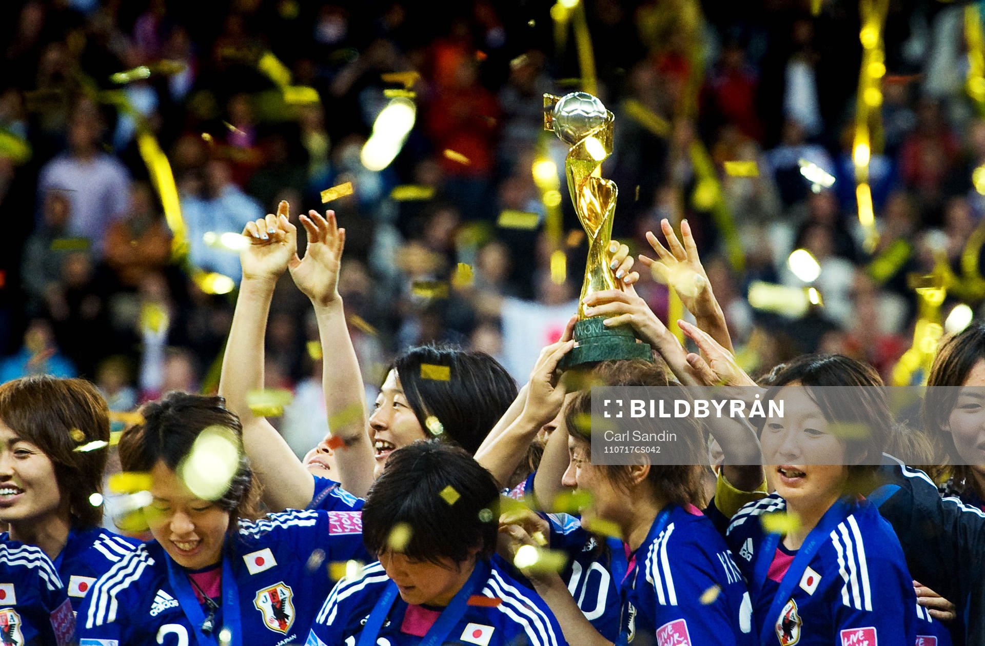 Japan, jubel, VM-guld, guld, pokal