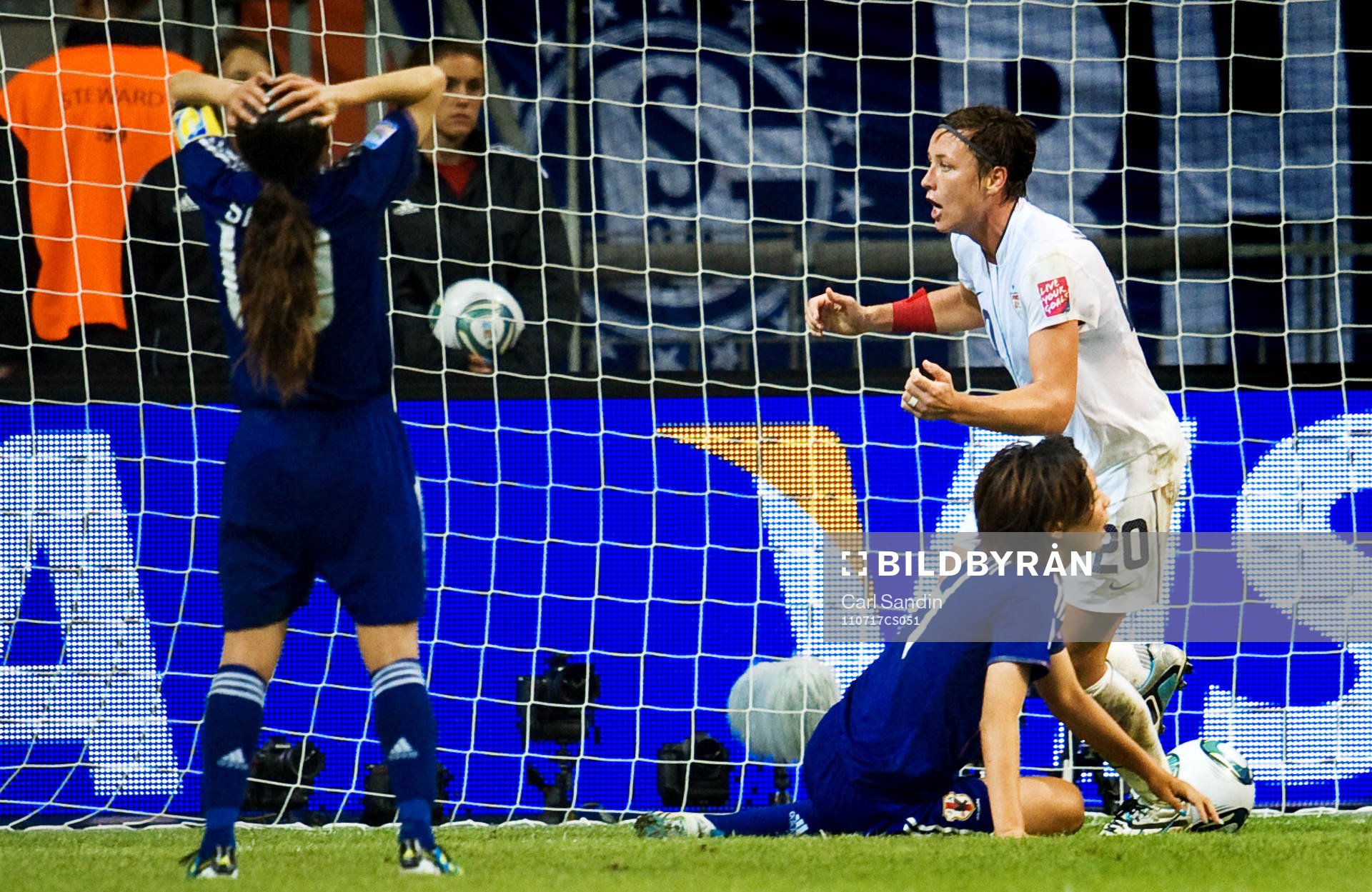 Abby Wambach, USA, jubel, 1-2