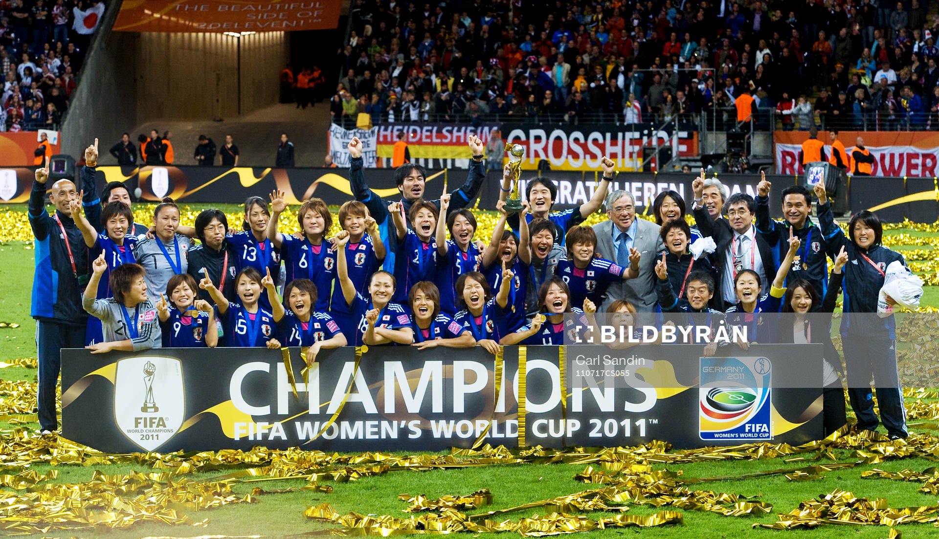 Japan, jubel, VM-guld, guld