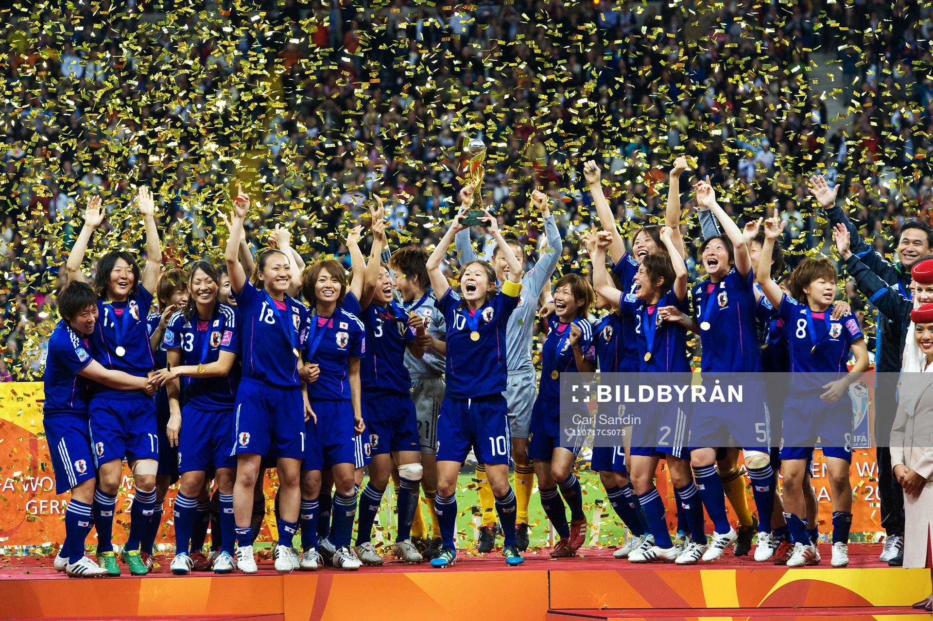 Japan, jubel, VM-guld, guld