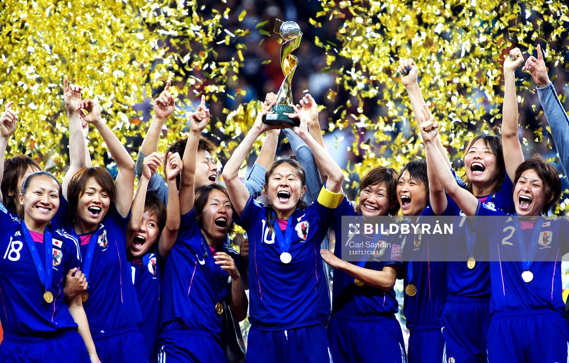  Japan, jubel, VM-guld.