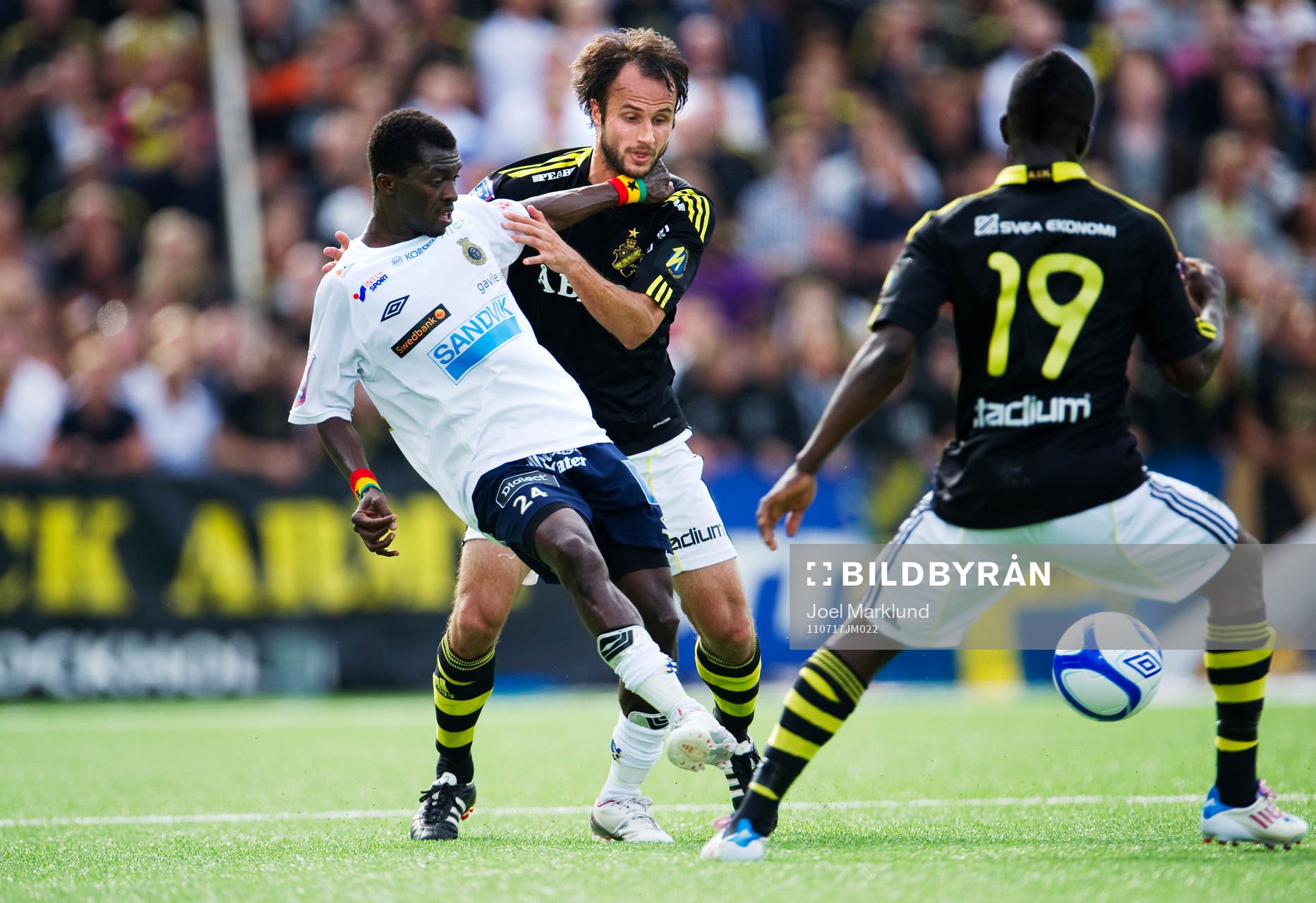Yussif Chibsah, Gefle, och Helgi Danielsson, AIK
