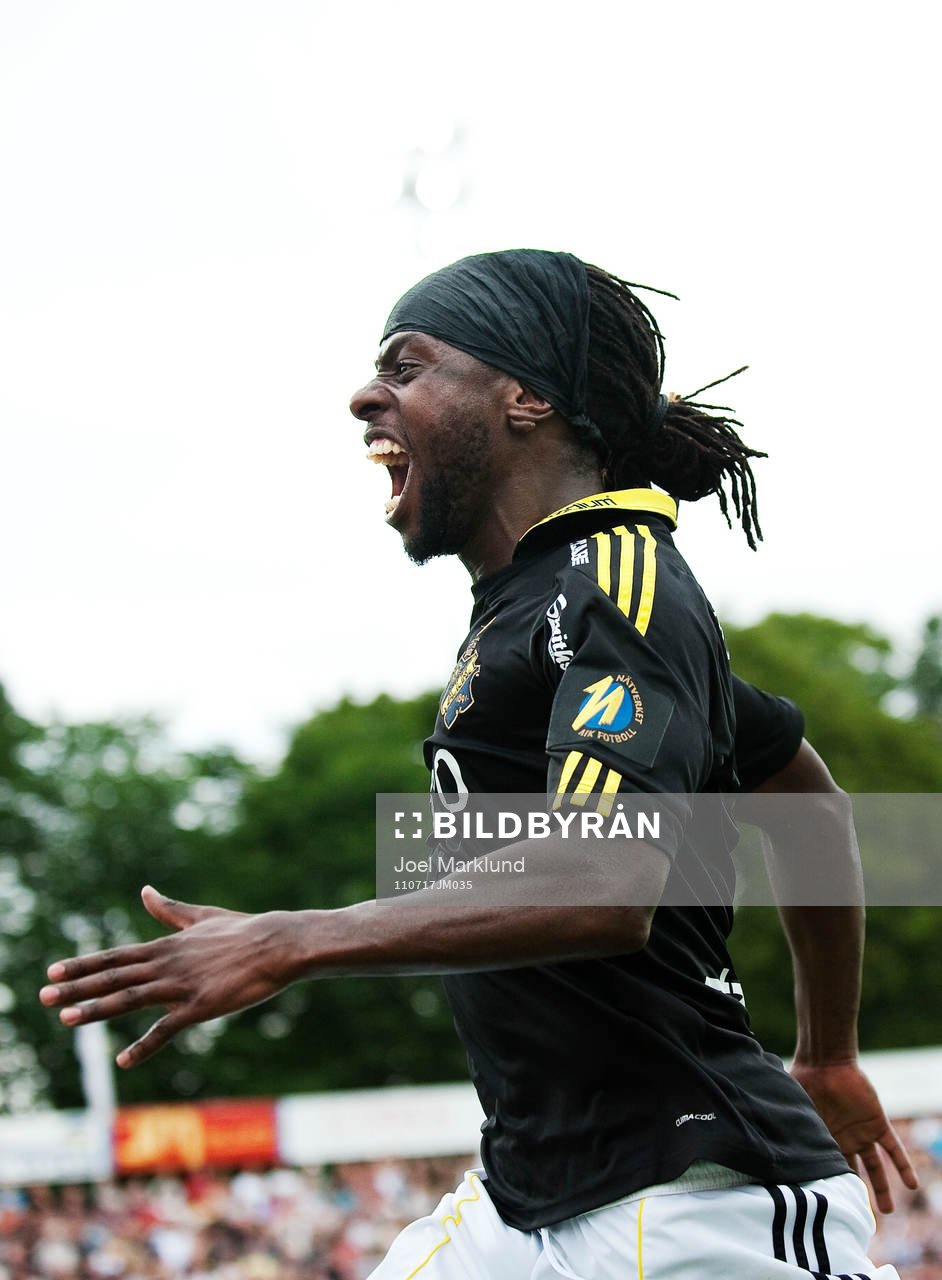 Martin Mutumba, AIK, jubel