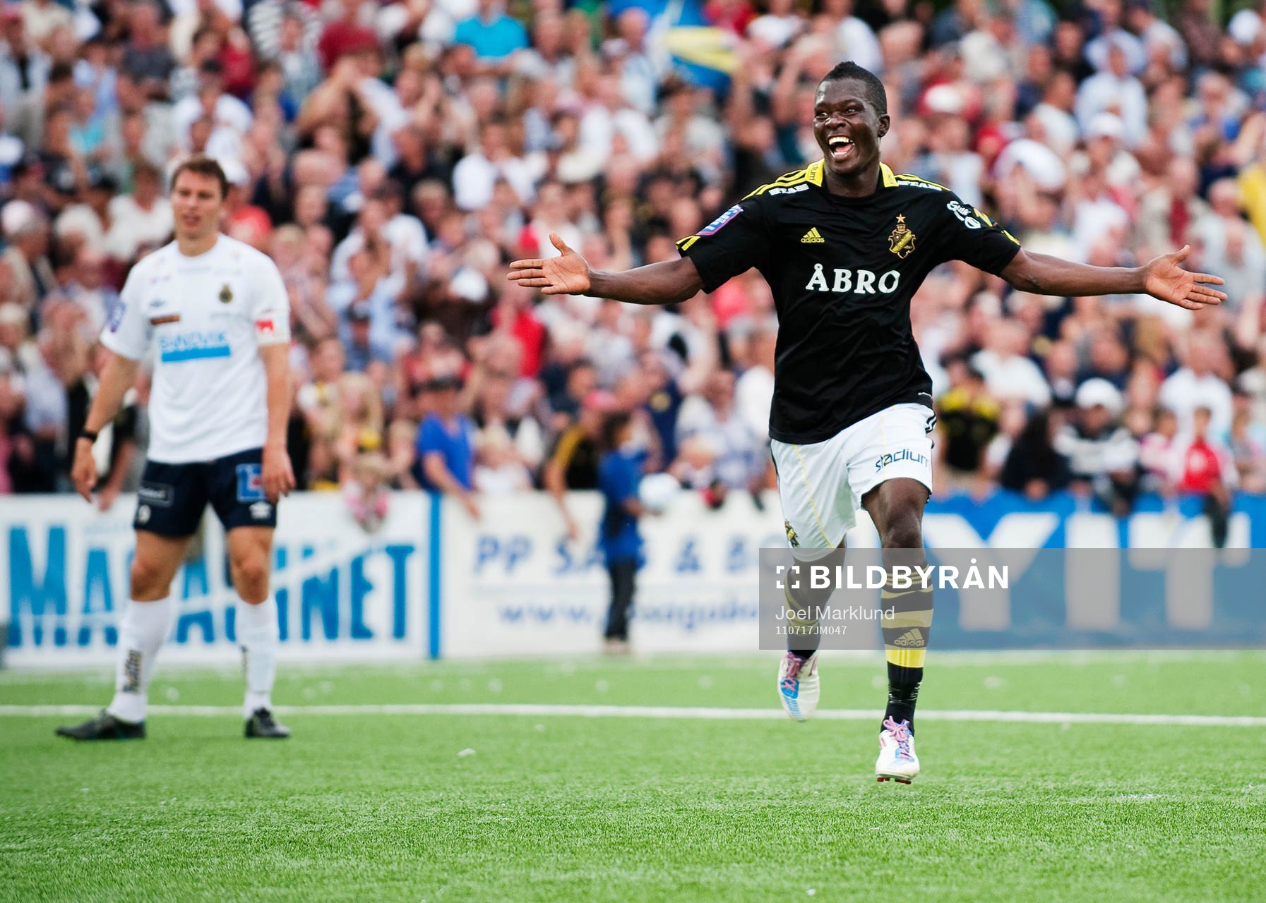 Depp i Gefle samtidigt som Ibrahim Teteh Bangura, AIK,