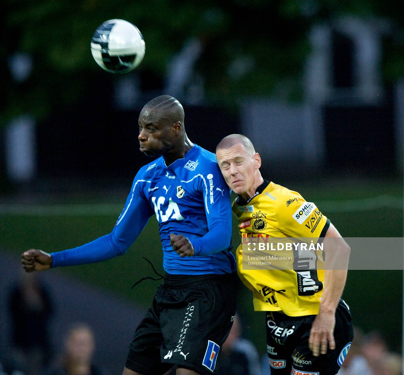 Joe Sise, Halmstad och Andreas Augustsson, Elfsborg