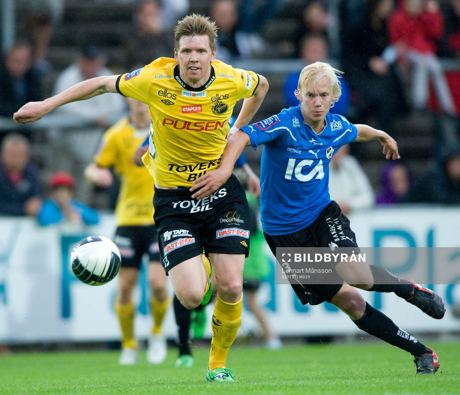 2-målsskytten David Elm, Elfsborg, och Kristoffer Thydell,