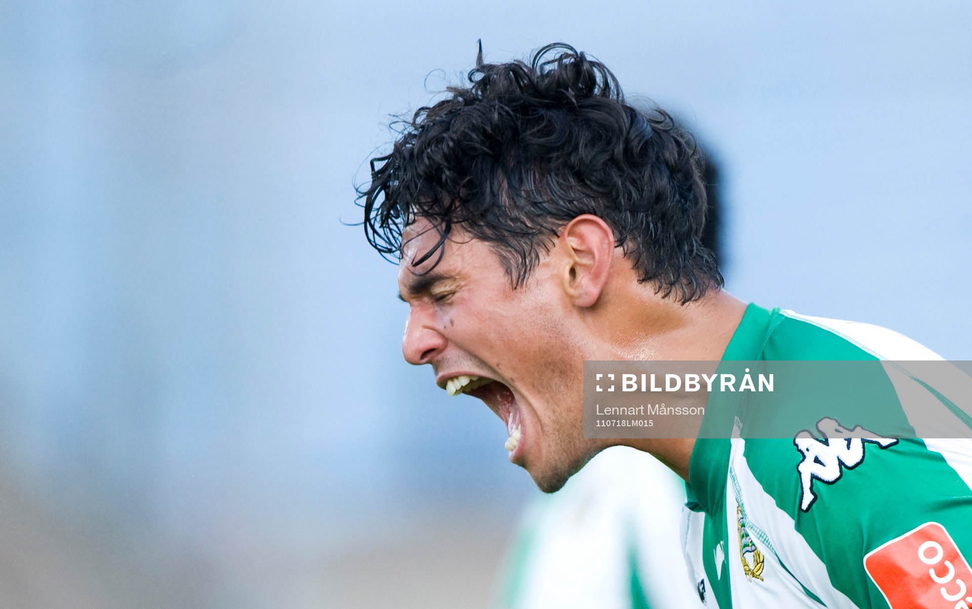 Sebastian Bojassén, Hammarby, skriker ut sin besvikelse