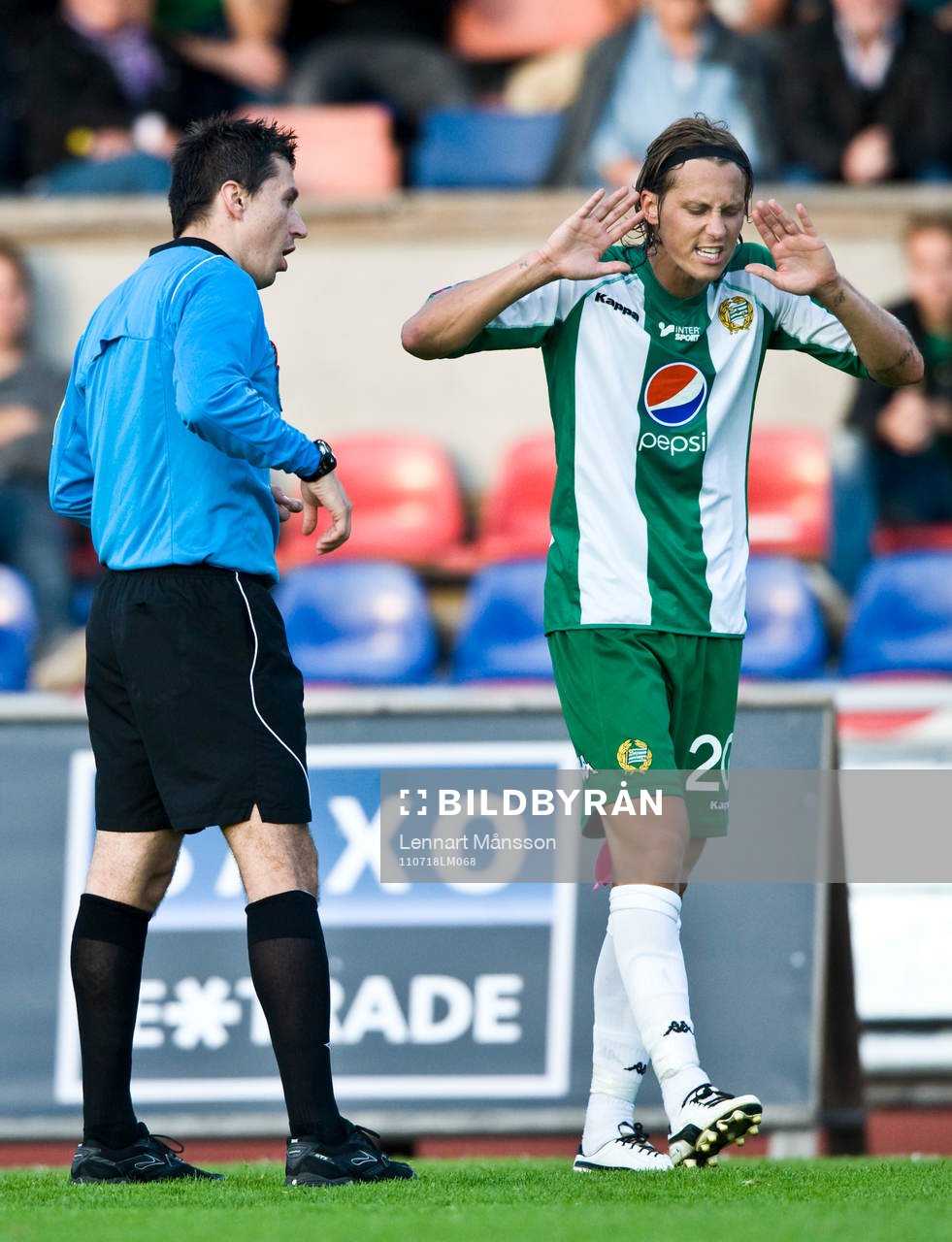 Bojan Pandzic, domare och Björn Runström