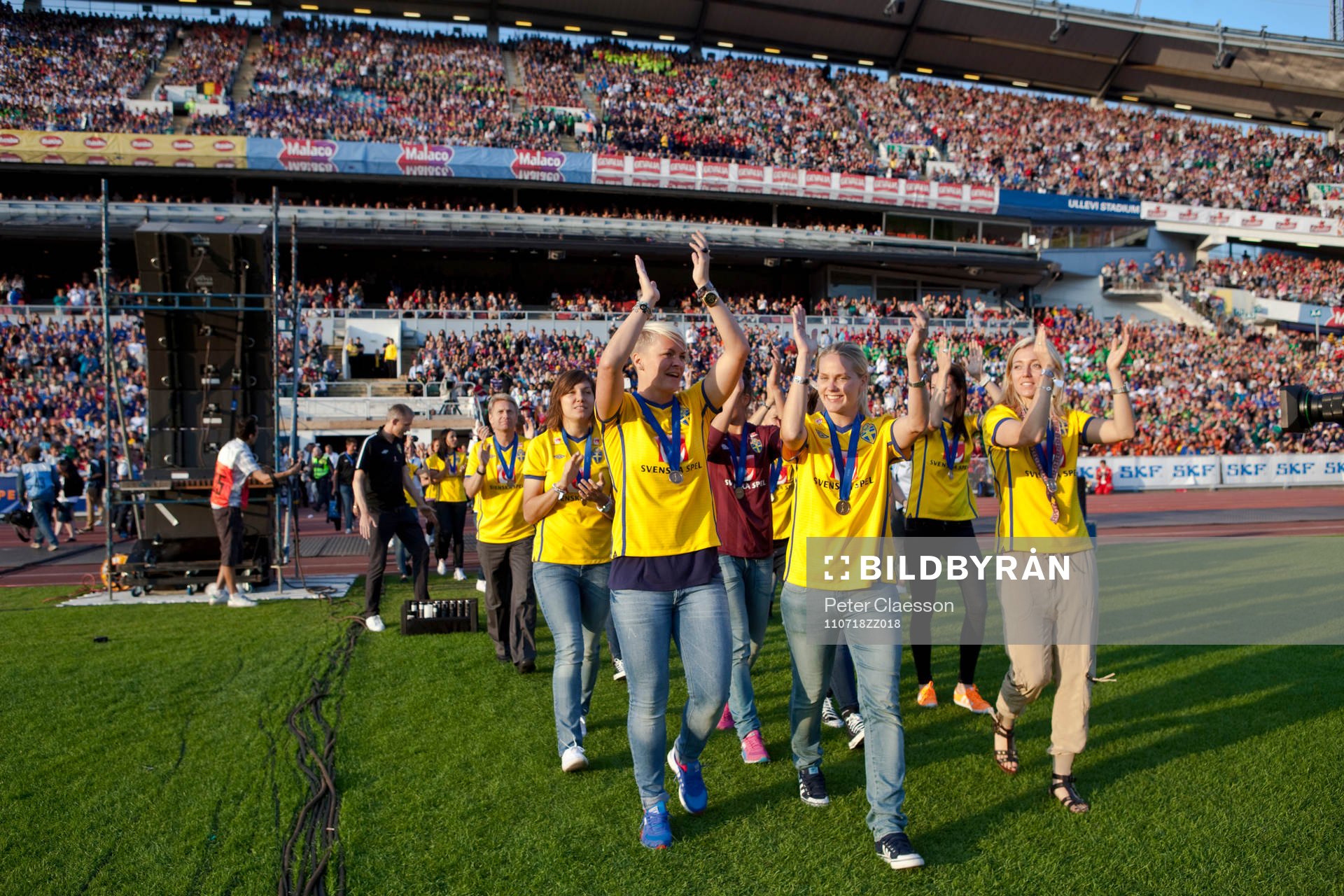Svenska damlandslaget, Sverige, dam, på Nya Ullevi