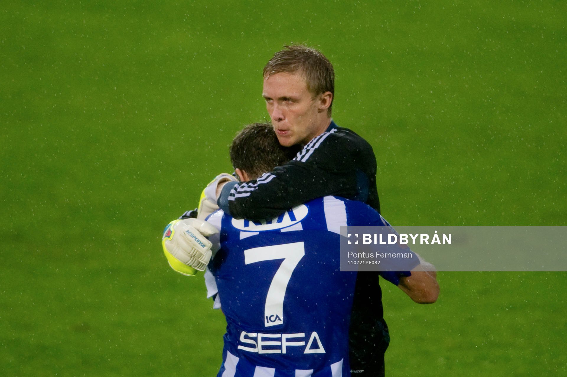 Tobias Hysen, Markus Sandberg, målvakt, Göteborg, jubel