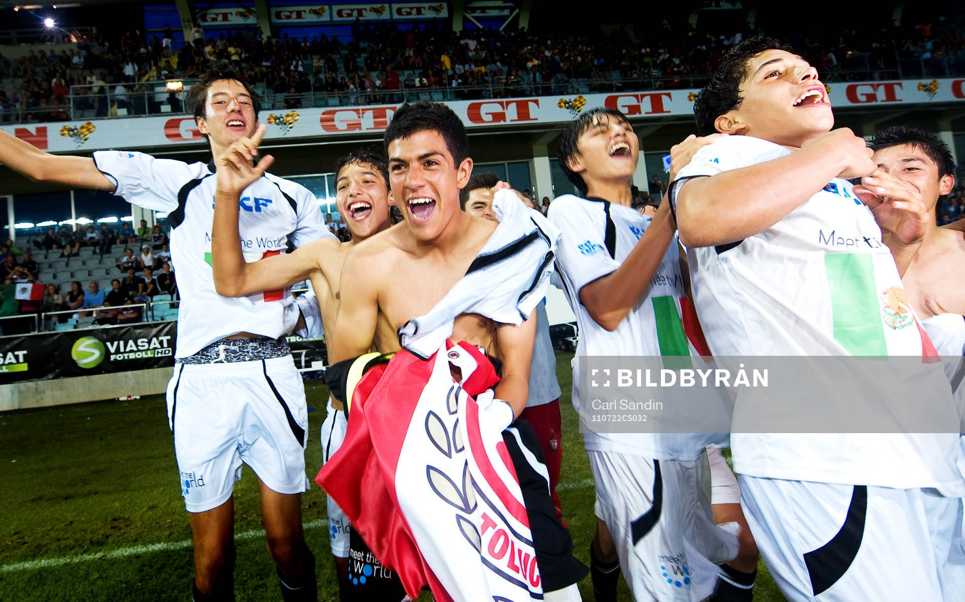 P15, Club Toluca FC, jubel, vinnare Gothia Cup 2011