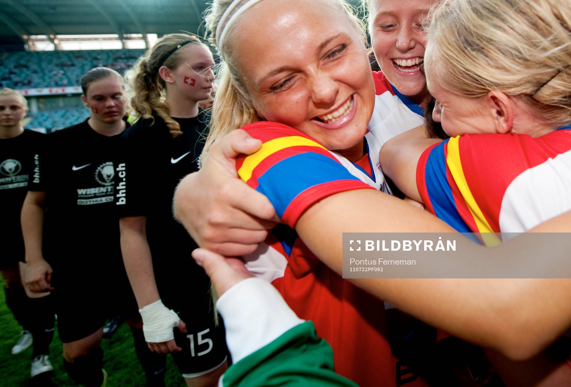 F19, Hovås-Billdal IF, jubel, Guldmedalj