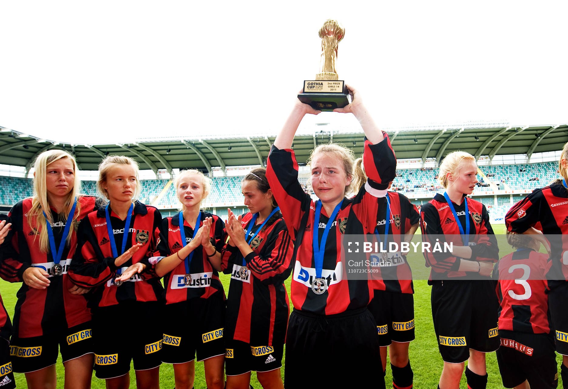 F14, IF Brommapojkarna, silver, Gothia Cup 2011. Pokal,