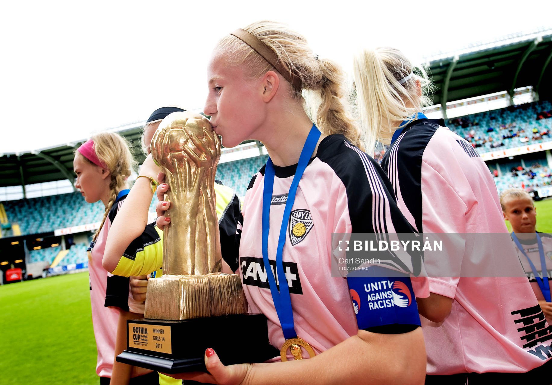 F14, KäPa United, jubel, vinnare, Gothia Cup 2011. Pokal,