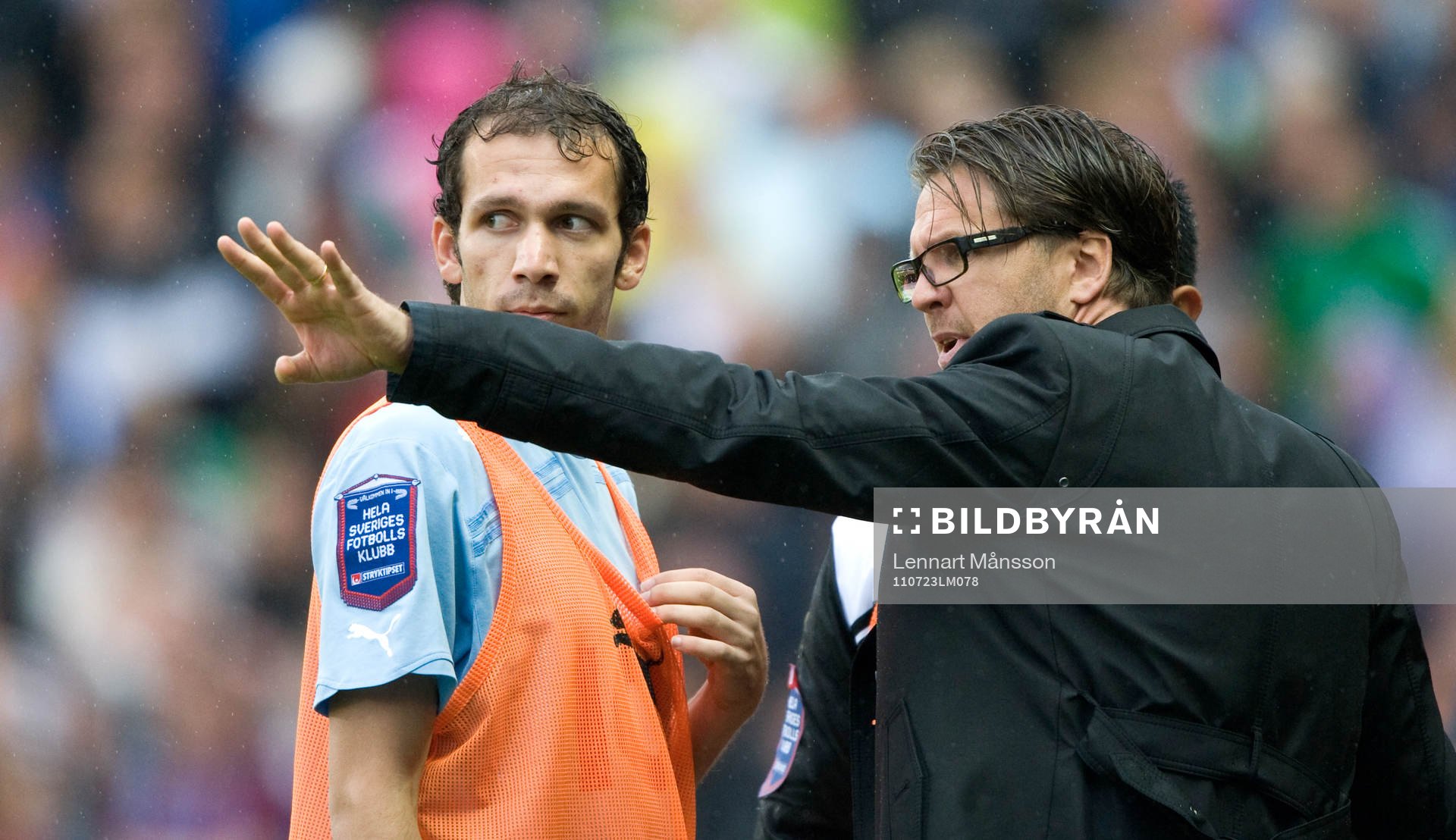 Rikard Norling, tränare och Miljan Mutavdzic