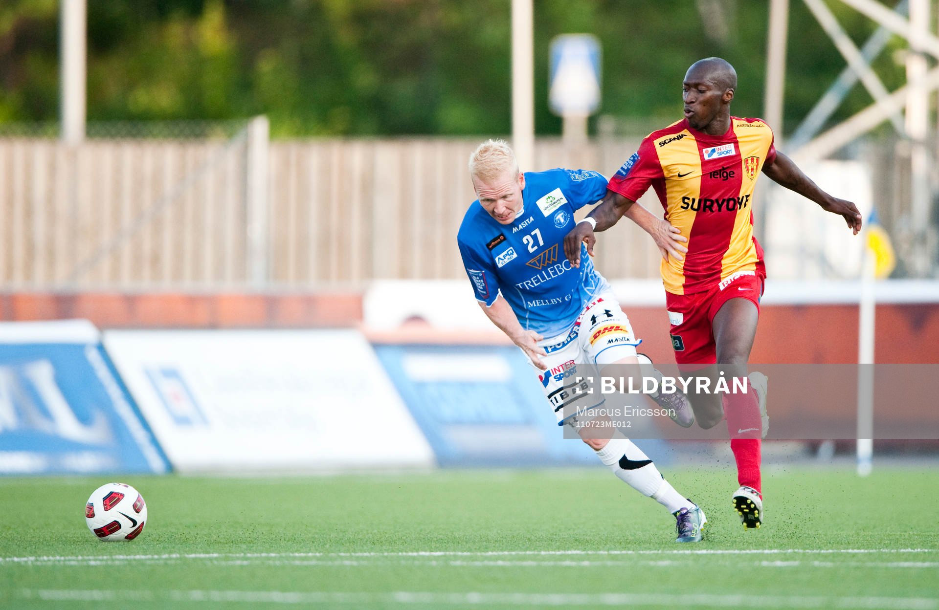 Mattias Adelstam, Trelleborg trycks undan av Omar Jawo,