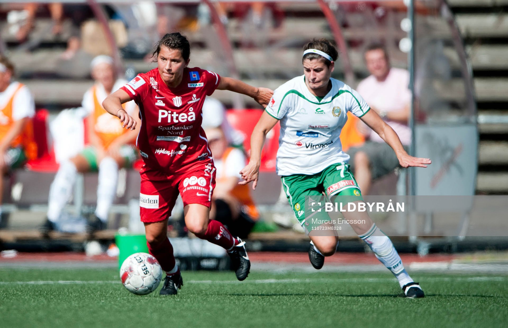  Victoria Forsmark, Piteå och Helen Nottebrock, Hammarby 