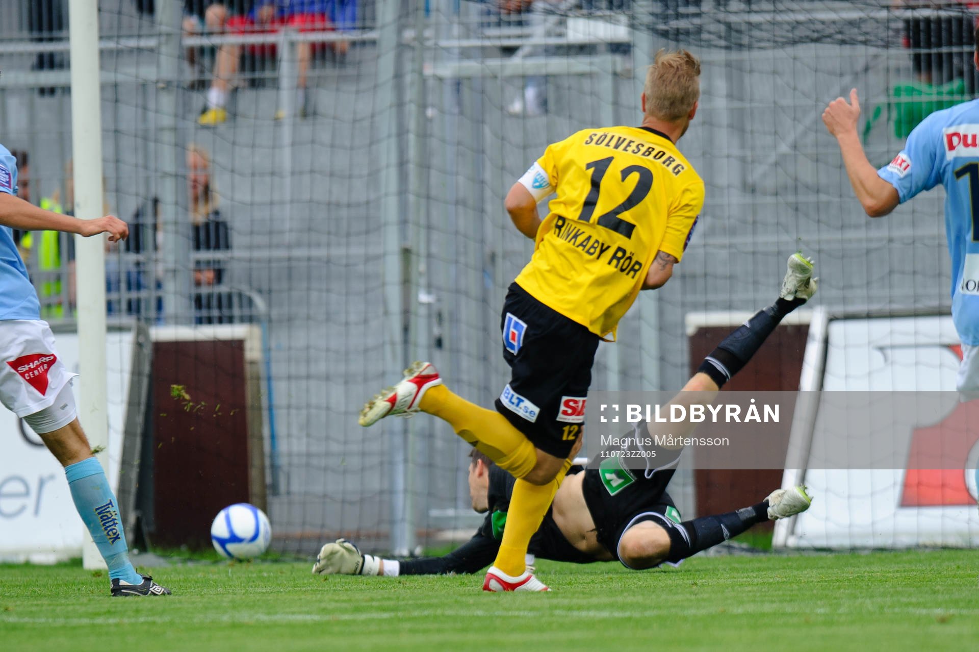 David Löfquist, Mjällby, gör 2-0