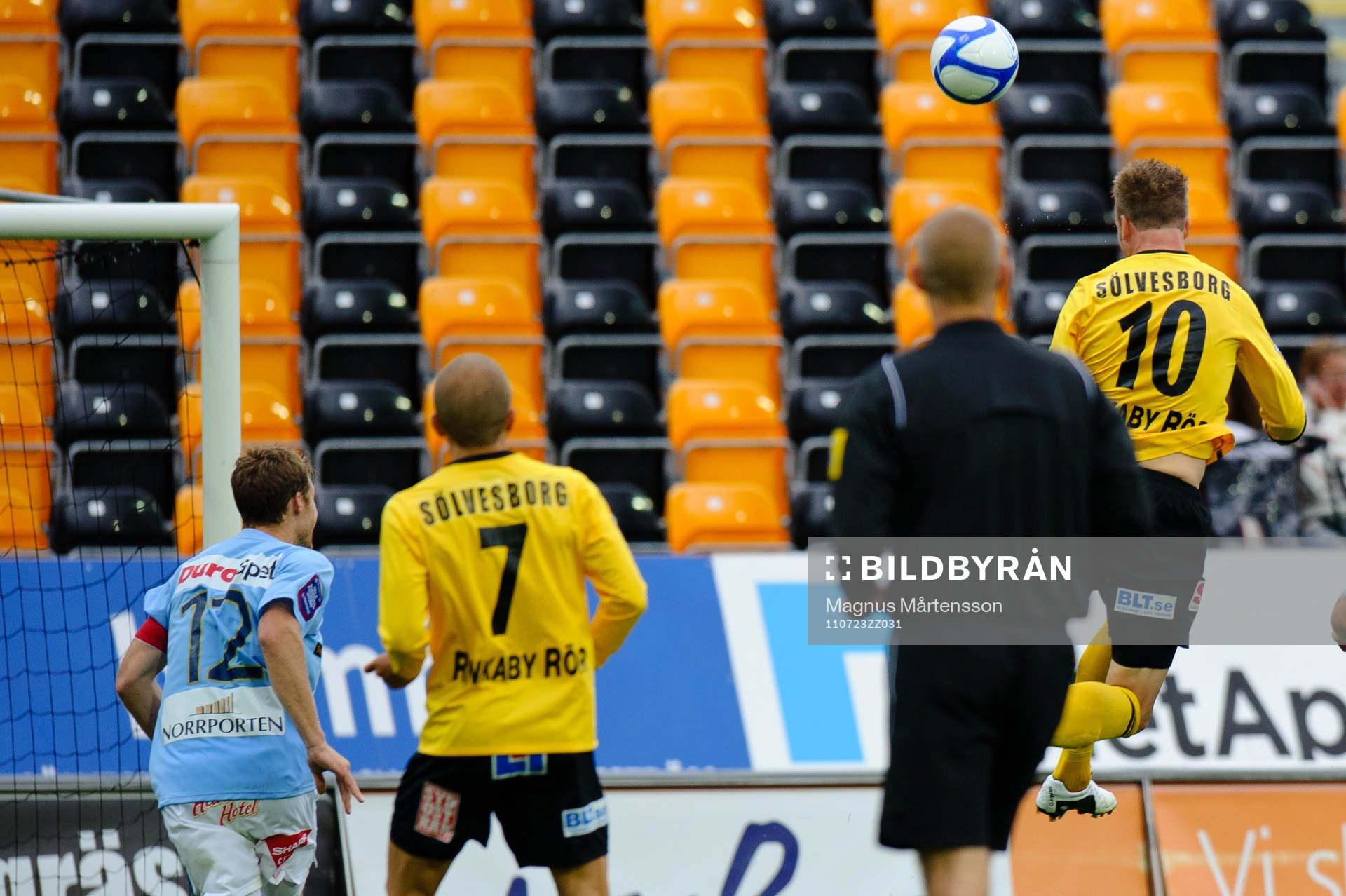 Marcus Ekenberg, Mjällby, nickar in 3-1