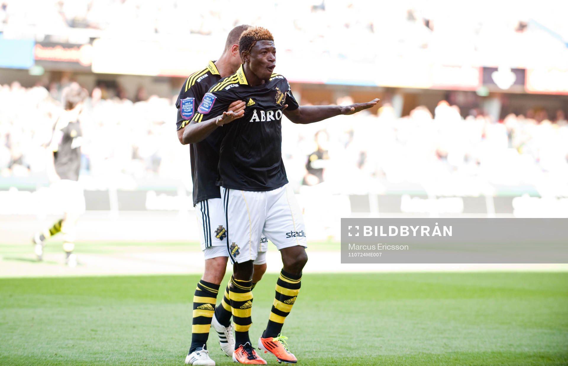  Mohammed Bangura, AIK jubel efter 2-0