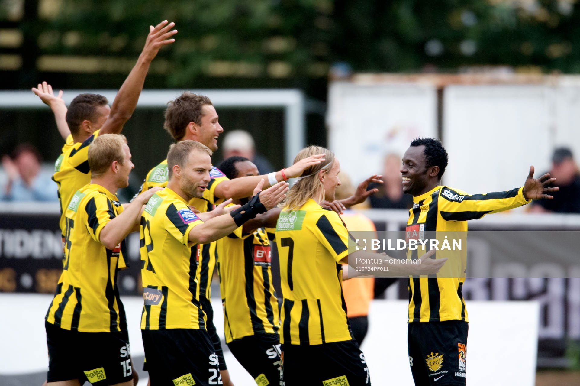 John Chibuike, Häcken, 1-0, jubel