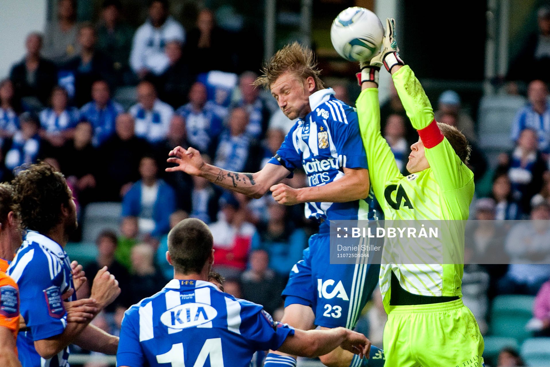 Sebastian Eriksson, IFK Göteborg, trycker till Karl-Johan