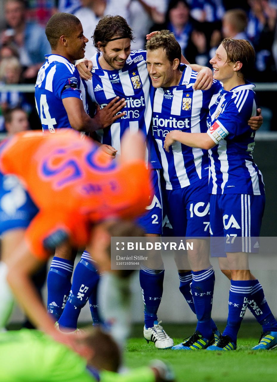 Tobias Hysén, IFK Göteborg, gör 3-0, jubel