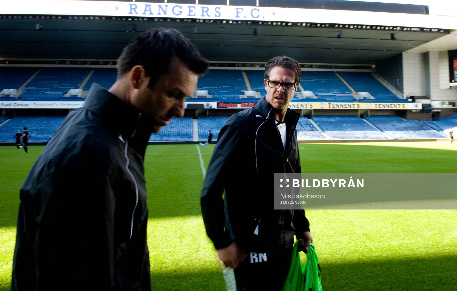 Fotboll, kval till Champions League, Malmö FF i Glasgow,