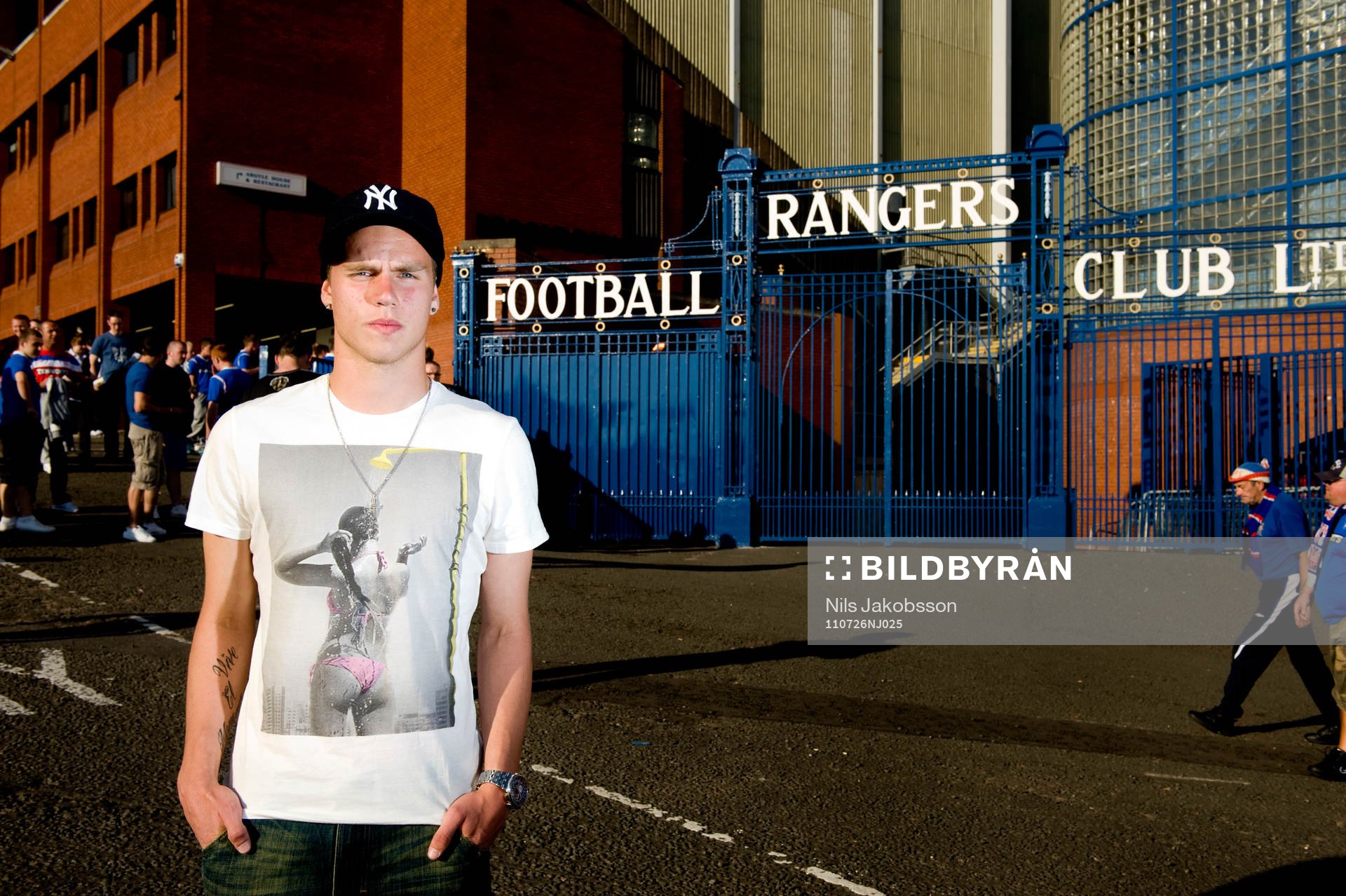 Fredrik Espling, ungdomsproffs i Glasgow Rangers