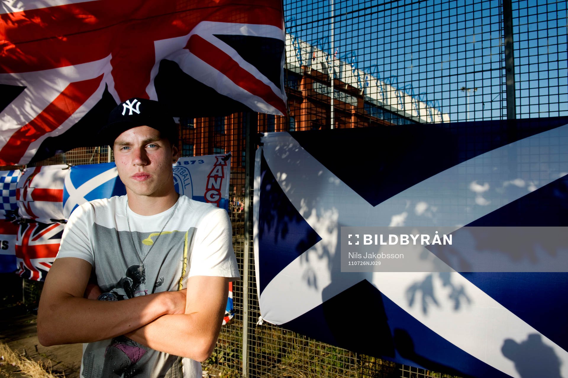  Fredrik Espling, ungdomsproffs i Glasgow Rangers.