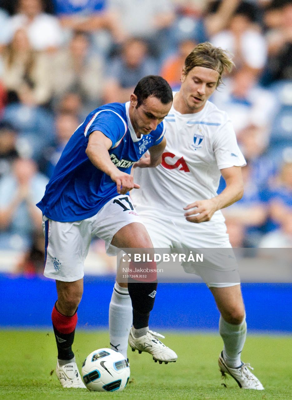 Fotboll, kval till Champions League, Glasgow Rangers -