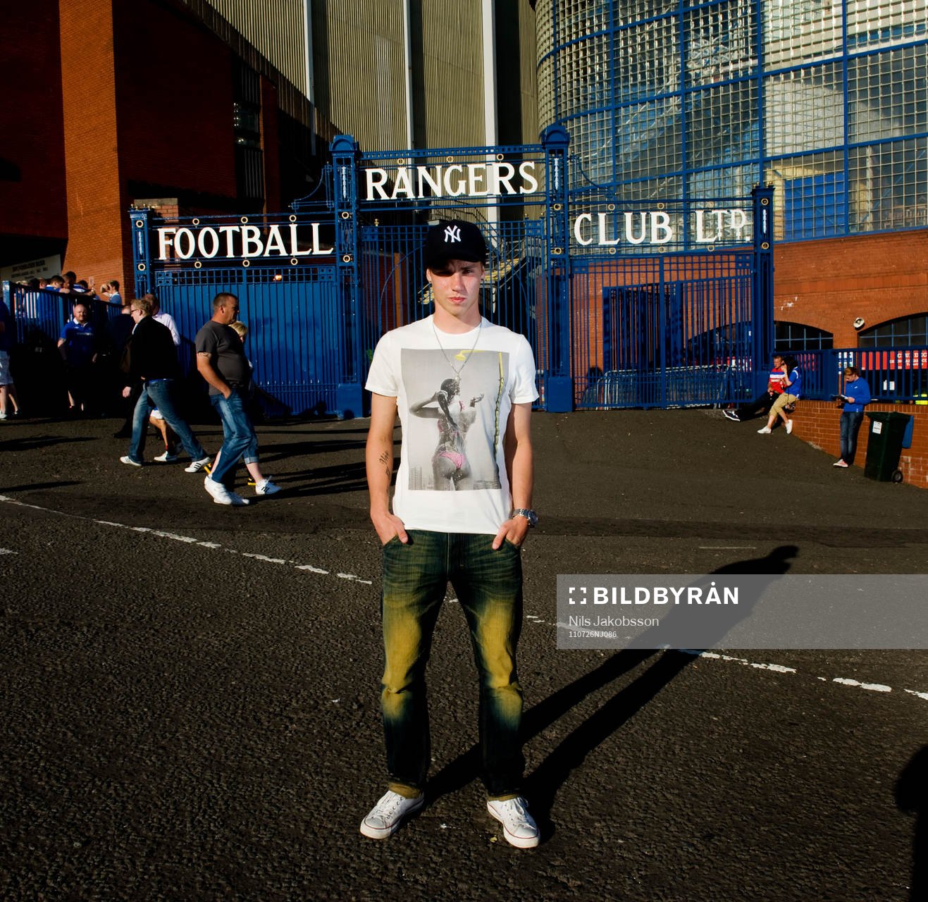 Fredrik Espling, ungdomsproffs i Glasgow Rangers