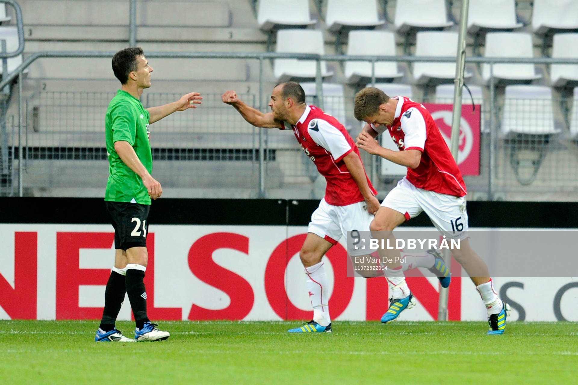 Ruud Boymans och Pontus Wernbloom, glädje, jubel